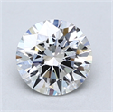 Lab Created Diamond 1.29 Carats, Round with Excellent Cut, E Color, VS2 Clarity and Certified by GIA