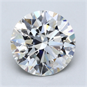 Lab Created Diamond 4.11 Carats, Round with Ideal Cut, G Color, VS2 Clarity and Certified by IGI