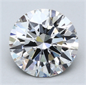 Del inventario de diamantes de laboratorio, 2.19 quilates, Redondo , Color F, claridad VS1 y certificado GIA
