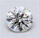 Lab Created Diamond 1.36 Carats, Round with Ideal Cut, H Color, VVS2 Clarity and Certified by IGI