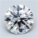 Lab Created Diamond 3.07 Carats, Round with Excellent Cut, F Color, VS1 Clarity and Certified by GIA