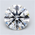 Lab Created Diamond 3.00 Carats, Round with Excellent Cut, F Color, VS1 Clarity and Certified by GIA