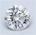 Lab Created Diamond 3.01 Carats, Round with Excellent Cut, F Color, VS2 Clarity and Certified by GIA