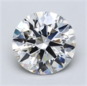 Lab Created Diamond 5.05 Carats, Round with Ideal Cut, G Color, VS1 Clarity and Certified by IGI