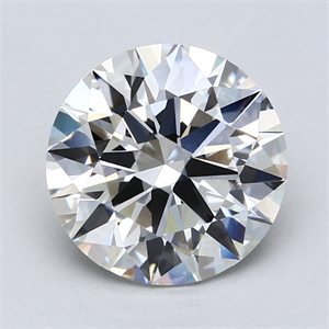 Picture of Lab Created Diamond 5.05 Carats, Round with Ideal Cut, G Color, VS1 Clarity and Certified by IGI