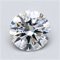 Lab Created Diamond 2.01 Carats, Round with Excellent Cut, F Color, VS1 Clarity and Certified by GIA