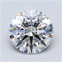 Lab Created Diamond 2.36 Carats, Round with Excellent Cut, F Color, VS1 Clarity and Certified by GIA
