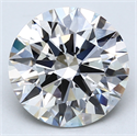 Lab Created Diamond 4.05 Carats, Round with Ideal Cut, H Color, VS2 Clarity and Certified by IGI