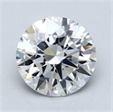 Lab Created Diamond 1.51 Carats, Round with Excellent Cut, E Color, VS1 Clarity and Certified by GIA