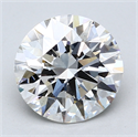 Lab Created Diamond 3.21 Carats, Round with Excellent Cut, F Color, SI1 Clarity and Certified by GIA