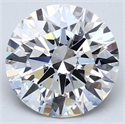 Lab Created Diamond 3.07 Carats, Round with Very Good Cut, E Color, VS2 Clarity and Certified by GIA