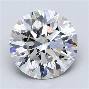 Picture of Lab Created Diamond 3.12 Carats, Round with Excellent Cut, G Color, VS1 Clarity and Certified by GIA