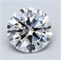 Lab Created Diamond 2.01 Carats, Round with Excellent Cut, G Color, VVS2 Clarity and Certified by GIA