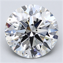 Lab Created Diamond 5.05 Carats, Round with Ideal Cut, F Color, SI1 Clarity and Certified by IGI