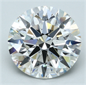 Lab Created Diamond 6.72 Carats, Round with Ideal Cut, G Color, VS2 Clarity and Certified by IGI