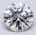 Del inventario de diamantes de laboratorio, 2.32 quilates, Redondo , Color H, claridad VS2 y certificado IGI