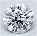 Del inventario de diamantes de laboratorio, 4.01 quilates, Redondo , Color F, claridad VS2 y certificado IGI