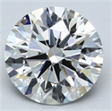 Lab Created Diamond 6.04 Carats, Round with Ideal Cut, G Color, VS1 Clarity and Certified by IGI