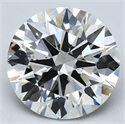 Lab Created Diamond 6.03 Carats, Round with Ideal Cut, G Color, VS1 Clarity and Certified by IGI