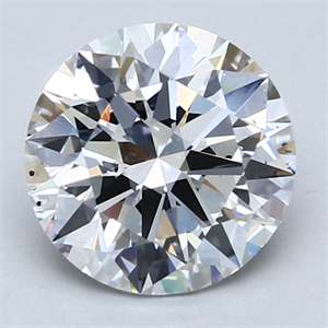 Foto Del inventario de diamantes de laboratorio, 2.34 quilates, Redondo , Color F, claridad SI1 y certificado IGI de