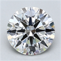 Del inventario de diamantes de laboratorio, 2.09 quilates, Redondo , Color E, claridad VS1 y certificado GIA