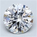 Del inventario de diamantes de laboratorio, 2.23 quilates, Redondo , Color F, claridad VS2 y certificado GIA