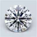 Lab Created Diamond 4.05 Carats, Round with Ideal Cut, F Color, VS2 Clarity and Certified by IGI