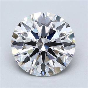 Picture of Lab Created Diamond 4.05 Carats, Round with Ideal Cut, F Color, VS2 Clarity and Certified by IGI
