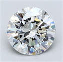 Del inventario de diamantes de laboratorio, 3.02 quilates, Redondo , Color E, claridad SI1 y certificado GIA