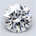 Lab Created Diamond 2.12 Carats, Round with Excellent Cut, E Color, VS1 Clarity and Certified by GIA