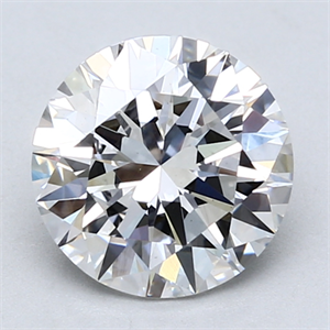Picture of Lab Created Diamond 2.12 Carats, Round with Excellent Cut, E Color, VS1 Clarity and Certified by GIA
