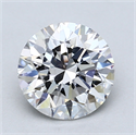 Lab Created Diamond 1.52 Carats, Round with Excellent Cut, E Color, VS1 Clarity and Certified by GIA