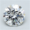 Lab Created Diamond 1.59 Carats, Round with Excellent Cut, E Color, VVS2 Clarity and Certified by GIA