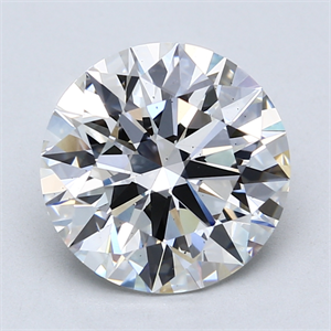 Foto Del inventario de diamantes de laboratorio, 4.06 quilates, Redondo , Color F, claridad VS2 y certificado IGI de