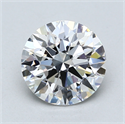 Lab Created Diamond 2.09 Carats, Round with Excellent Cut, E Color, VS1 Clarity and Certified by GIA