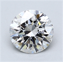 Lab Created Diamond 2.24 Carats, Round with Excellent Cut, E Color, SI1 Clarity and Certified by GIA