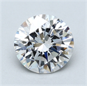 Lab Created Diamond 2.13 Carats, Round with Excellent Cut, E Color, VS2 Clarity and Certified by GIA