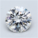 Lab Created Diamond 2.20 Carats, Round with Excellent Cut, D Color, VS2 Clarity and Certified by GIA