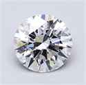 Lab Created Diamond 2.07 Carats, Round with Excellent Cut, E Color, VS1 Clarity and Certified by GIA
