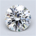 Del inventario de diamantes de laboratorio, 2.62 quilates, Redondo , Color E, claridad VS2 y certificado GIA
