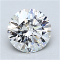 Lab Created Diamond 1.65 Carats, Round with Excellent Cut, F Color, VS2 Clarity and Certified by GIA