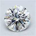 Del inventario de diamantes de laboratorio, 1.63 quilates, Redondo , Color F, claridad VS2 y certificado GIA