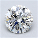 Lab Created Diamond 2.10 Carats, Round with Excellent Cut, G Color, VS1 Clarity and Certified by GIA
