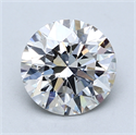 Lab Created Diamond 2.40 Carats, Round with Excellent Cut, G Color, VVS2 Clarity and Certified by GIA