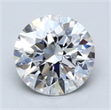 Lab Created Diamond 3.58 Carats, Round with Excellent Cut, F Color, VS2 Clarity and Certified by GIA