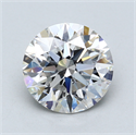 Del inventario de diamantes de laboratorio, 3.17 quilates, Redondo , Color E, claridad VS1 y certificado GIA