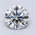 Lab Created Diamond 2.60 Carats, Round with Excellent Cut, D Color, VS2 Clarity and Certified by GIA
