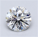 Lab Created Diamond 2.55 Carats, Round with Excellent Cut, E Color, VS1 Clarity and Certified by GIA