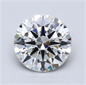 Lab Created Diamond 2.35 Carats, Round with Excellent Cut, E Color, VS1 Clarity and Certified by GIA