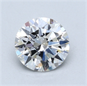 Lab Created Diamond 1.20 Carats, Round with Excellent Cut, D Color, VS2 Clarity and Certified by GIA